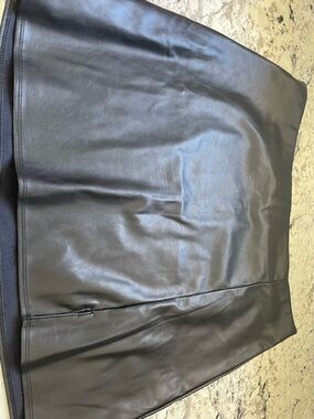 Old Navy Black Faux Leather Mini Skirt